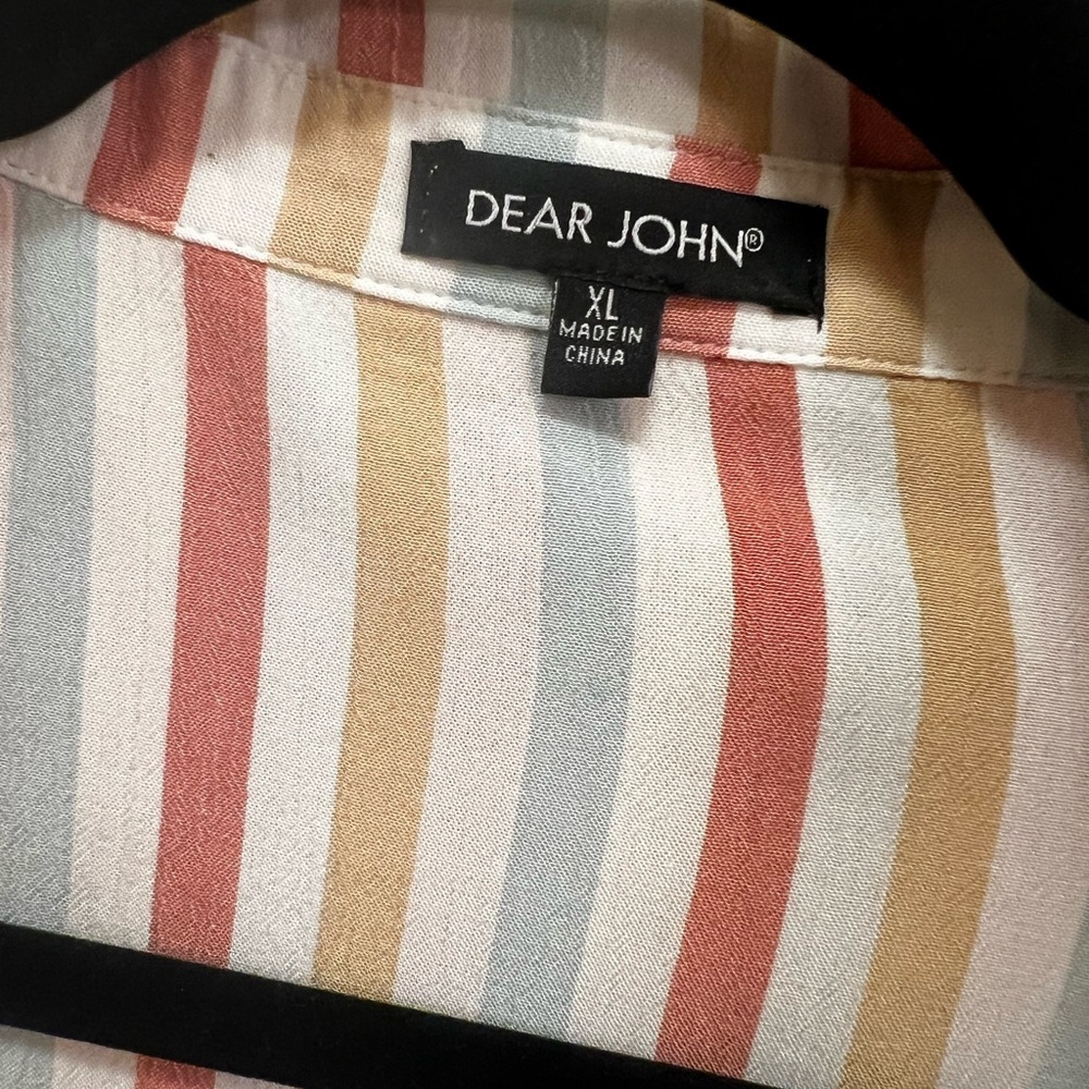 Dear John Multicolor Striped Button Down Shirt - Picture 2 of 4